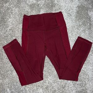 Maroon LuluLemon Tight